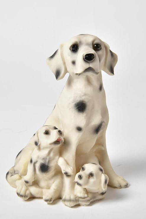 SETABIANCA Biblo Köpek Dalmaçya 2 Yavrulu 22x17 cm