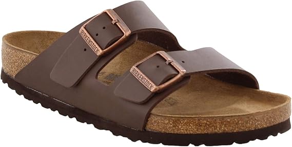 Birkenstock Women's Arizona Birko-Flo Dark Brown Birko-flor Sandals - 44R EU (US Men's 11-11.5, US Women's 13-13.5)
