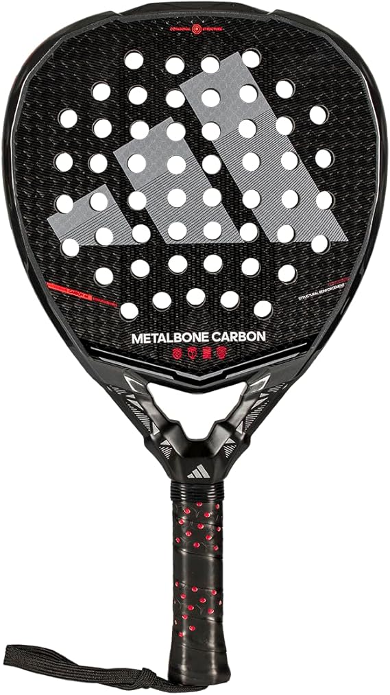 adidas Metalbone Carbon 2026 Racket Black, Diamond Shape, EVA Soft Performance Foam, aluminized Carbon 6K