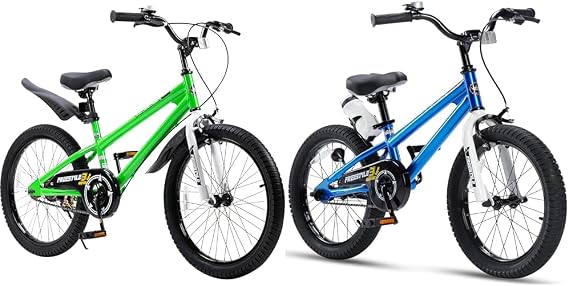 Royalbaby Kids Bikes Bundle 20 Inch Wheel Bicycle with Hand Brakes and 18 Inch BMX Bicycle with Kickstand