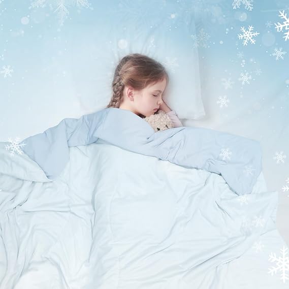 zzlamb Toddler Cooling Blanket for Hot Sleepers,Reversible Baby Blanket for All Season,Double Use Breathable Quilt Throw Blanket for Kids,All Season Baby Quilt,Machine Washable,43x57in