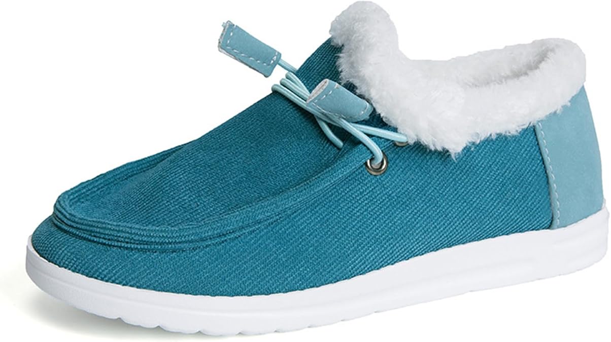 Winter Boots For Women Cute Slip On Warm Snow Ankle Booties Fashion Fur Lined Comfortable Walking Loafers Shoes 2025