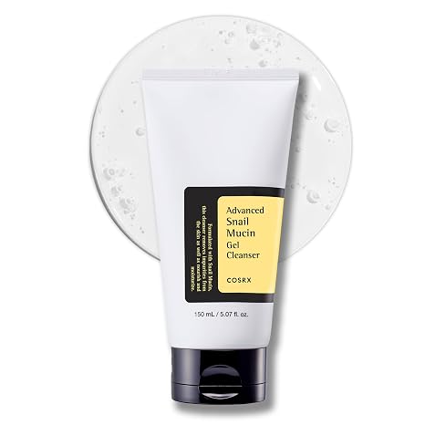 COSRX Advanced Snail Mucin Gel Cleanser 5.07 Fl Oz / 150 mL Rich Tägliches Reinigungsgel für trockene und empfindliche Haut Mit Schneckenschleim keine Tierversuche No Parabens Korean Skincare