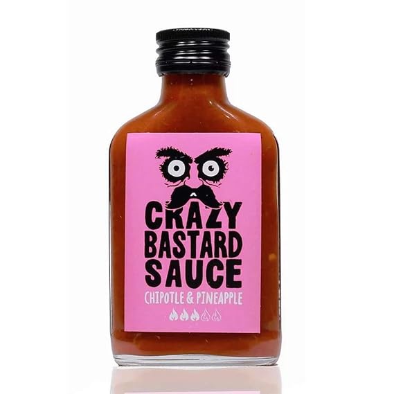 Crazy Bastard Chipotle & Pineapple Hot Sauce- 100ml