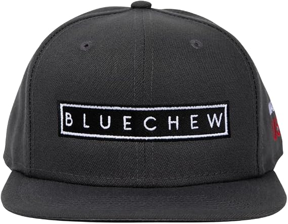 BlueChew Flat Bill Snapback Hat Graphite