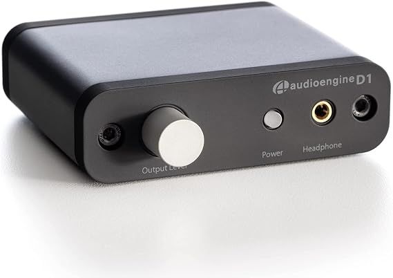 Audioengine 32-bit D1 Portable Desktop Headphone Amp and DAC Preamp USB/Optical Inputs Hi-Res Audio Playback (2nd Gen)
