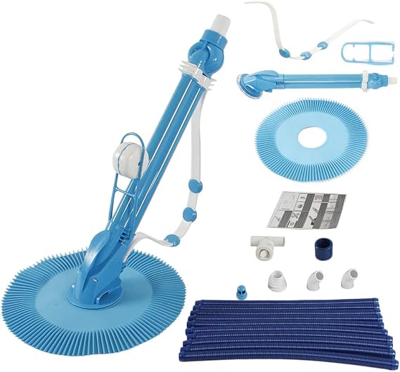 Premium Pool Vacuum Cleaner Upgraded Automatic Inground Above Ground Suction Swimming Pool Creepy Crawler Vacuum with 10pcs Durable Hose