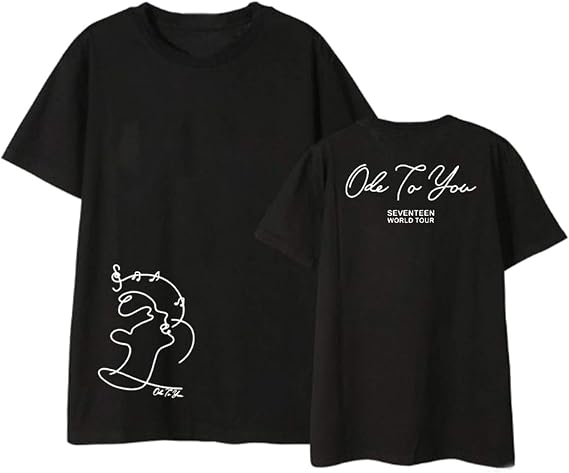 Seventeen T-Shirt World Tour ODE to You Tshirts Woozi Vernon Hoshi Tee Shirt