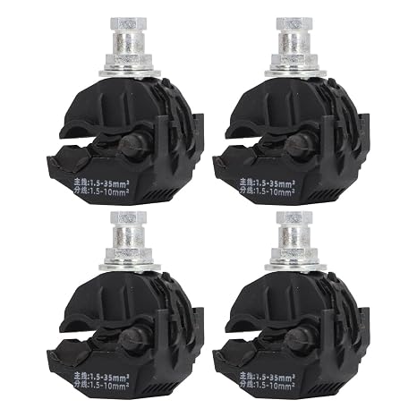 5Pcs Insulation Piercing Connector, 1KV Insulated Pierce Tap Connector, No Peeling Piercing Clamp High Low Voltage Cable Splitter (JJC-1)