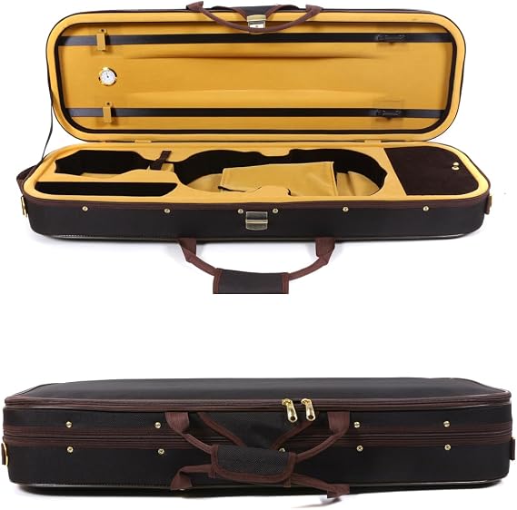 Violin Case 4/4 Full Size, Hard Shell Protective Travel Bag