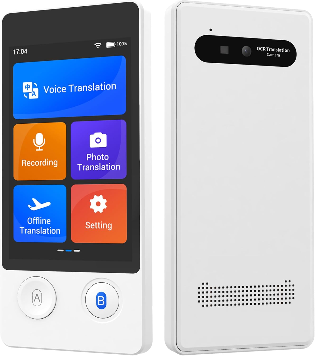 AI Language Translator Device2025 Instant Translation in Real Time in 144 Languages Online | Offline| AI| Voice| Photo Translation for Business,Travel & Language Learning W12W