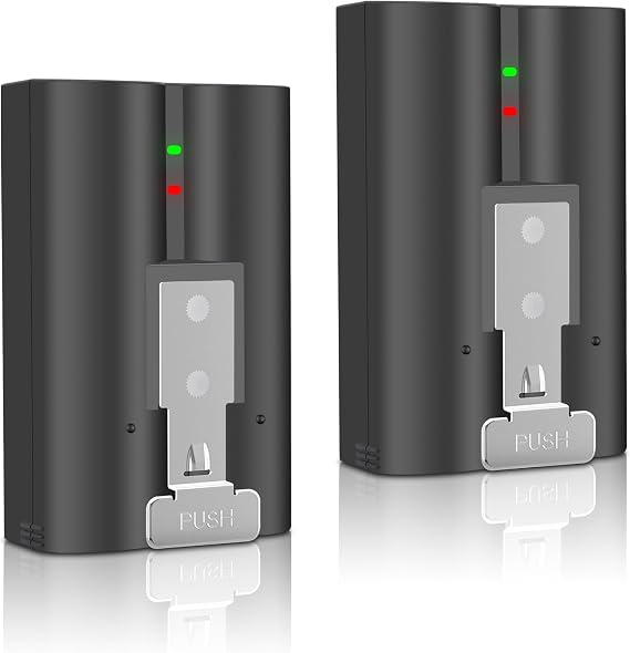 2 Pack Replacement Battery for Ring-Doorbell-Camera 2/3/4/3plus, Stick Up