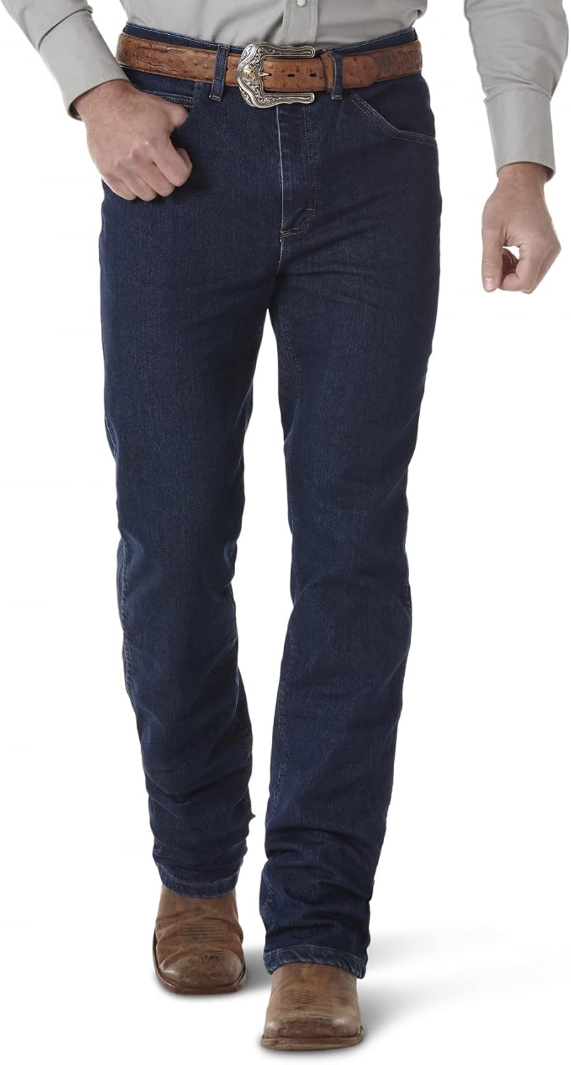 Wrangler Mens Midnight Rinse Premium Performance Cowboy Cut Slim Jeans - 1036Mavmr