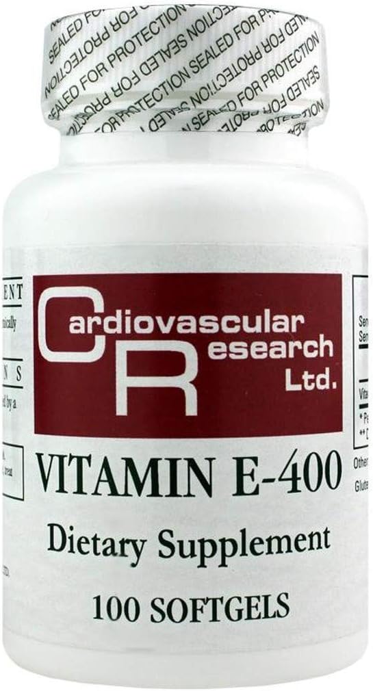 Cardiovascular Research Vitamin E-400, White, 100 Count