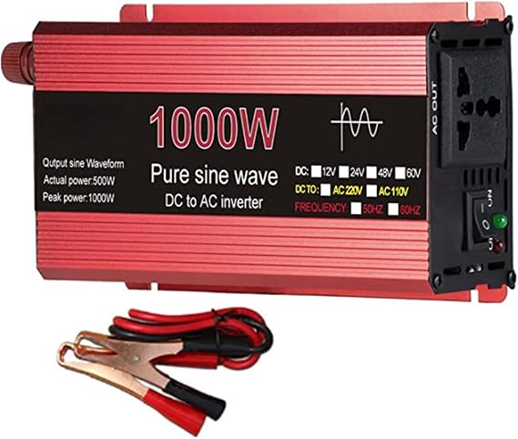 Pure Sine Wave Inverter 1000W 1600W 2200W 3000W Voltage DC 12V /24V to AC 110V /220V Transformer Power Converter Solar Inverter