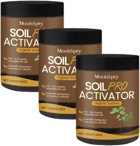 Soil Activated,Premium Organic Soil Activator and Plant Fertilizer for Raised Garden Beds, Potting Mix&Seedling Compost, Dirt Health Booster,Prevent Compaction