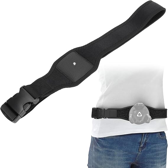 VR Tracking Waistband Compatible with HTC Vive System, Adjustable VR Tracker Belt, Multipurpose Elastic Mercerized Cloth VR Tracking Strap