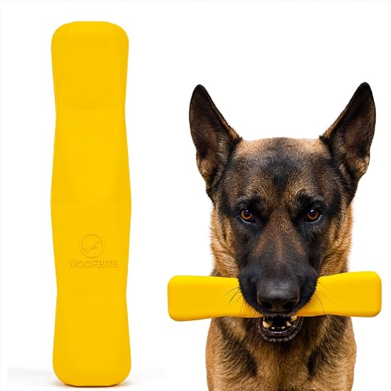 Indestructible Stick Dog Toy - Lifetime Replacement - Durable Chew Toy for Aggressive Chewers - Safe Non-Toxic Natural Rubber - Chew Tug & Fetch - Tough, Heavy Duty - Med/Large Breed, 8x2