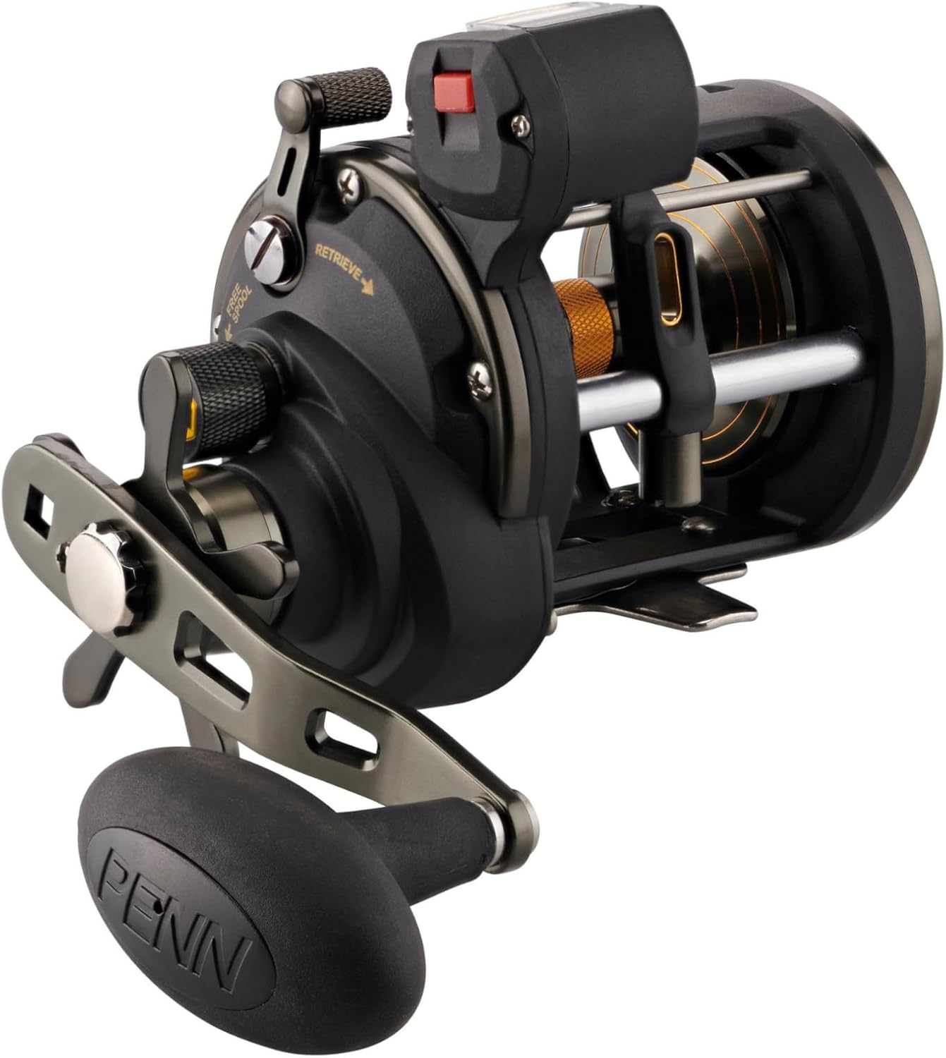 PENN Squall II Level Wind Multiplier Fishing Reel - Boat, Kayak or Shore - Strong, Powerful Multiplier for Big Fish