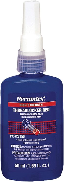 Cyclo ULTRAWELD Red High Strength Anaerobic Threadlocker, 1.69 fl oz (50 ml)