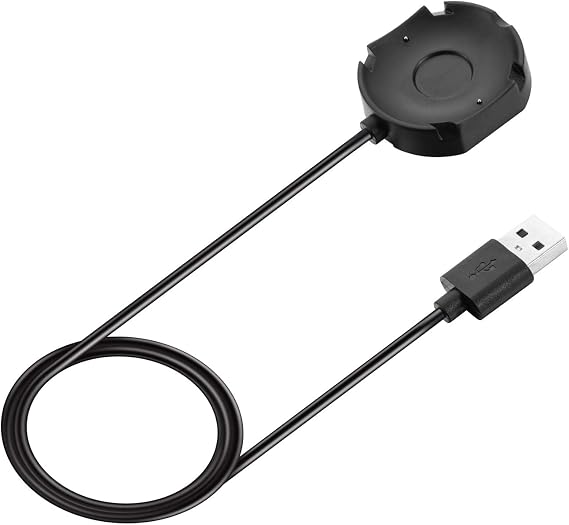 Compatible Magnetic USB Charger Dock USB Charging Cradles 3.3ft Replacement for Nokia Steel HR, Withings Steel HR Smartwatch (black-1pc)
