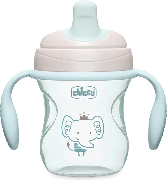 Chicco Trainer, Semi-Soft Spout, Spill-Free Sippy Cup for babies 6m+, 7oz