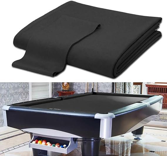 Billiard Tablecloth Cushion Strips 7Ft 8Ft 9Ft Professional Snooker Cloth Felt Premium Billiard Table Cover Snooker Cloth Felt with 6 Cloth Strips Set for Bars Clubs Hotels,D,7Ft [Energy Class A]