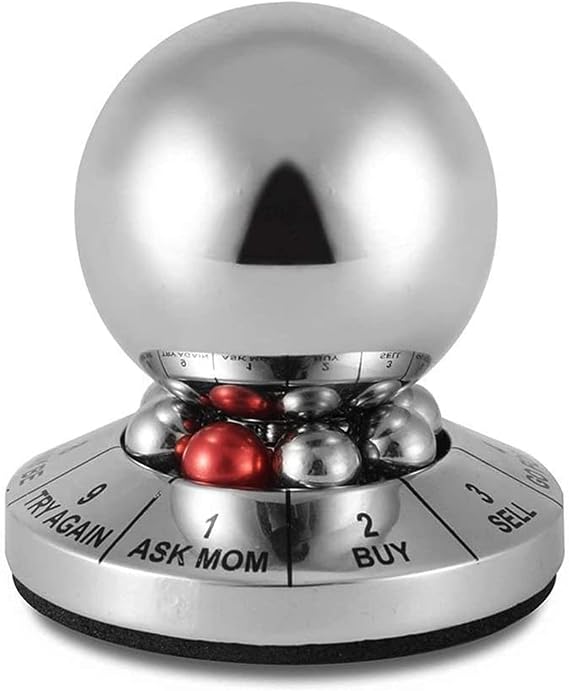 Decision Maker Metal Ball, Hsxxf Office Finger Spinner Anti-Stress Decompression Toy Ball Office Finger Spinner Desktop Decoration