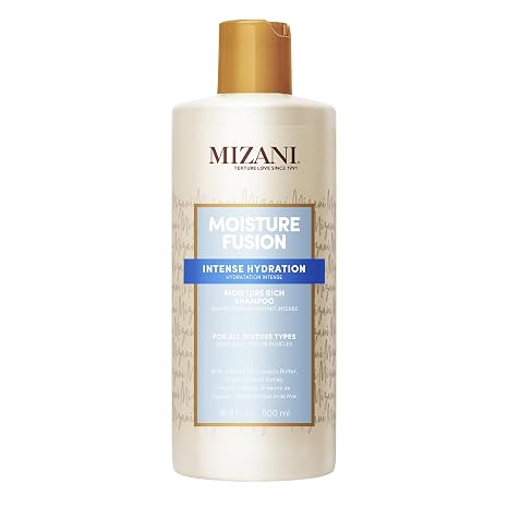 Mizani Moisture Fusion Rich Shampoo Gently Cleanses Dry Hair