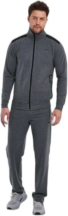 Slazenger OKRAN IN Erkek Fermuarlı Dik Yaka Cepli Eşofman Takımı