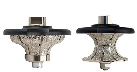 1 1/4 Inch Diamond Router Bit F30 V30 Ogee Bullnose Full BUllnose profiler Wheel for Granite Marble Stone Concrete Travertine countertop Edge Shaping Makeover refinishing