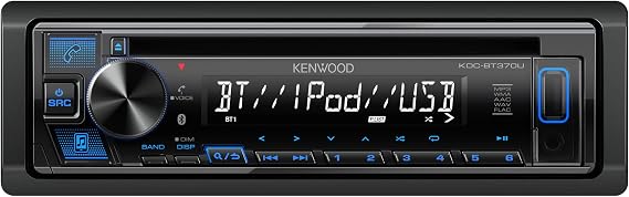 KENWOOD KDC-BT370U CD Car Stereo with Bluetooth, AM/FM Radio, Front High Power USB, Alexa Built in