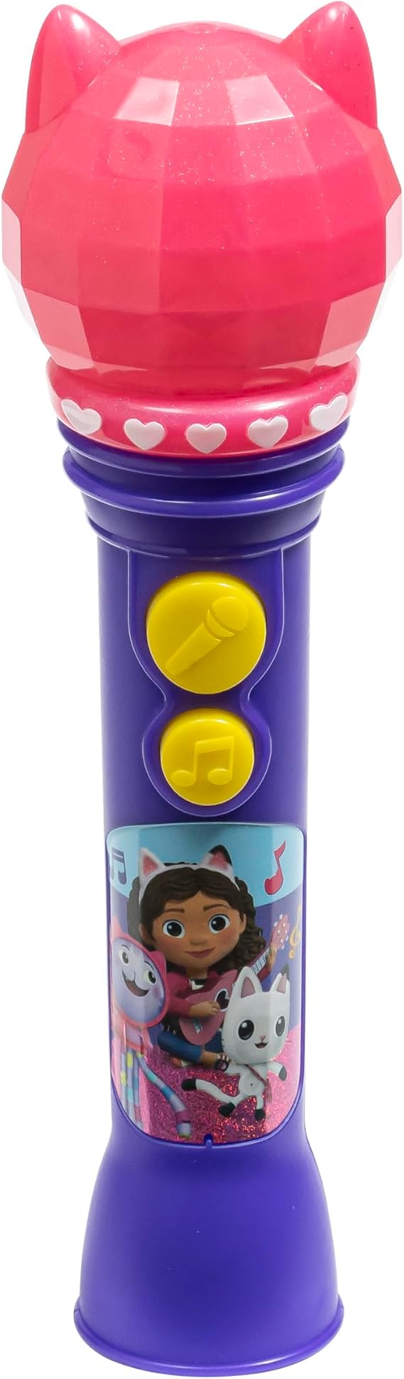 Gabbys Dollhouse Toy Microphone for Kids with Built-in Music, Toddler Toys