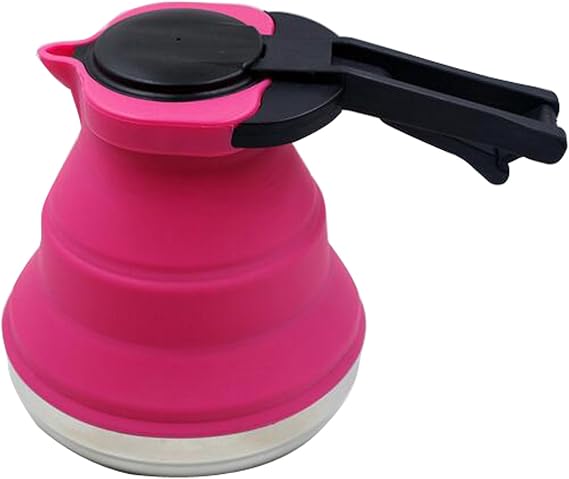 Gaorui Portable Foldable Silicone Kettle Boiled Water Teakettle Outdoor Hiking Camping