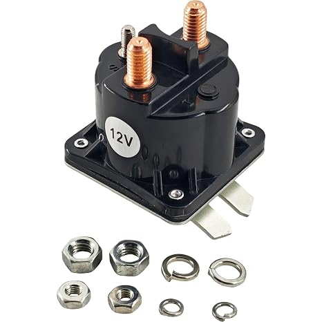 Starter Solenoid for Maxon, National, Waltco, Ametek/Prestolite | Fit for Liftgate, 12V 100A Solenoid Relay, OEM# SAZ4201FP SAZ4201BJ, 75089831 75089822, 262939 263061 260270, 240-20008