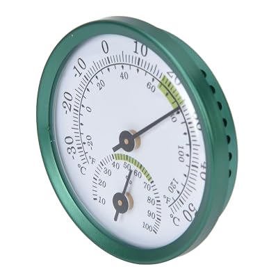 Temperature Humidity Meter, EasytoRead Dial, LongLasting & BatteryFree, Accurate Measurements, Portable & Lightweight, Ideal for Greenhouse, Warehouse, Home and Office
