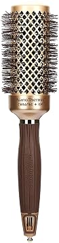 Olivia Garden NanoThermic Ceramic + Ion Round Thermal Hair Brush - Not Electrical - Professional Blowout Brush for Normal to Thick Hair, NT-44 1 3/4"