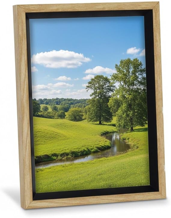 Premium Serisi 15 * 20 CM Ahşap Resim Çerçevesi Kahverengi