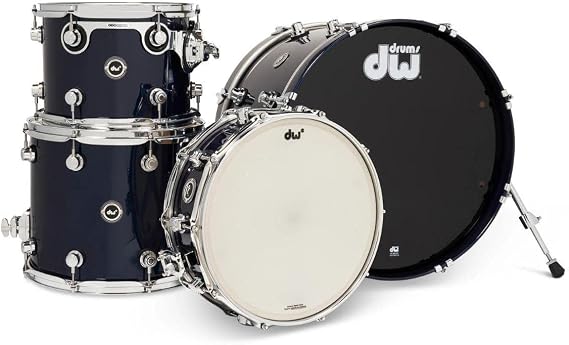 DW DWe 4-piece Shell Pack - Midnight Blue Metallic Lacquer