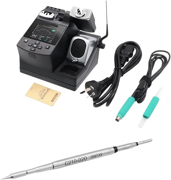 Soldering Station, 60 W Multipurpose Soldering-iron Stand, Precision Soldering Iron Station Kit with Digital LCD Display, JBC Repair Bench Adopts JBC's Original Heating System