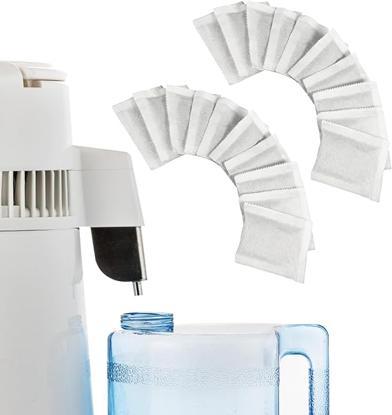 20PCS Activated Carbon Filters for Water Distillers - 8×6.5cm