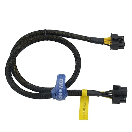 COMeap GPU Power Cable for HP DL580 DL585 DL980 G7 Server, 10 Pin to CPU 8 Pin Power Adapter for Nvidia K80/M40/M60/P40 24.8-inch(63cm)