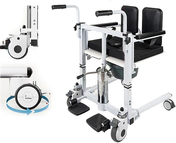 Patient Chair Lift Patient Lift Device for Home Portable Hoist for Lifting Elderly Patient Lift Transfer Chair Hydraulic Electric