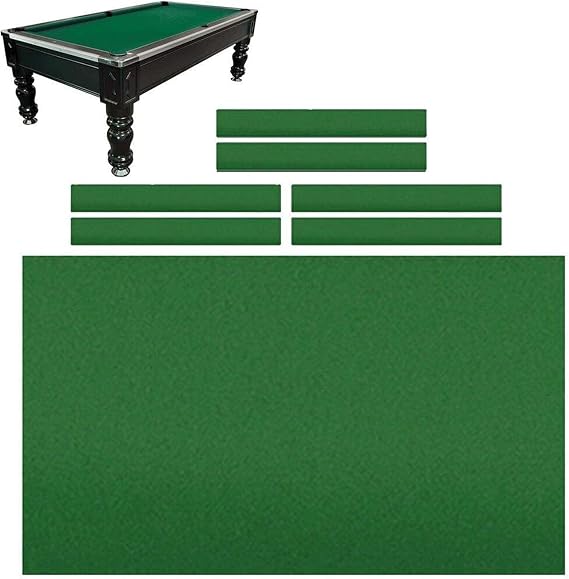 B,7ft,Billiard Cloth Pool Table Felt Fast Speed Pool Cloth Solid Color 7Ft 8Ft 9Ft Billiard Snooker Cloth with 6 Strips Fot Bar Hotel Professional Durable Pool Table Cloth