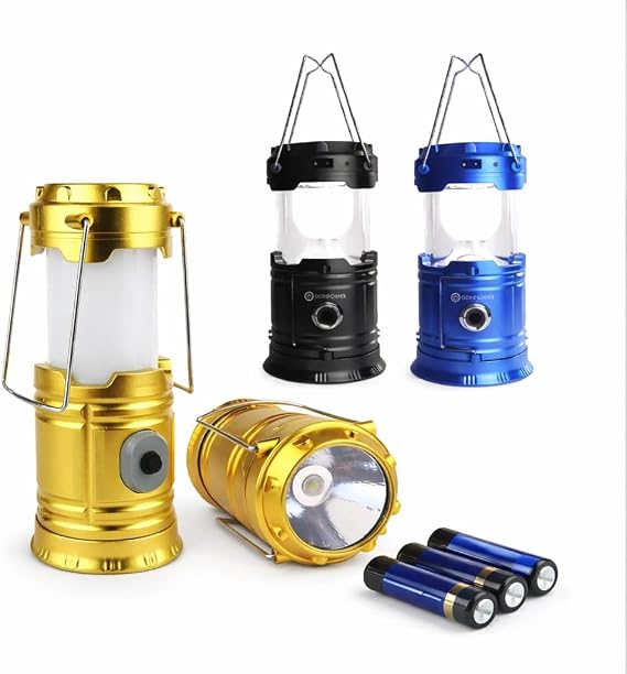 VIVALUXE DP-78 LED Kamp Feneri, Taşınabilir Pilli El Feneri, Parlak Işık, Kamp, Balıkçılık, Acil Durum ve Bahçe Kullanımı İçin Dayanıklı Lamba, 2 in 1