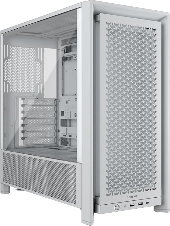 CORSAIR FRAME 4000D Modular Mid-Tower ATX PC Case – High Airflow, InfiniRail™ Fan Mounting System, Dual 360mm Radiator Support, ASUS BTF, MSI Project Zero, Gigabyte Project Stealth – White