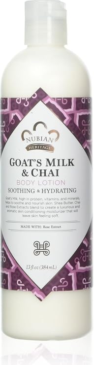 Body Lotion Goat's Milk & Chai Nubian Heritage 13 oz Lotion
