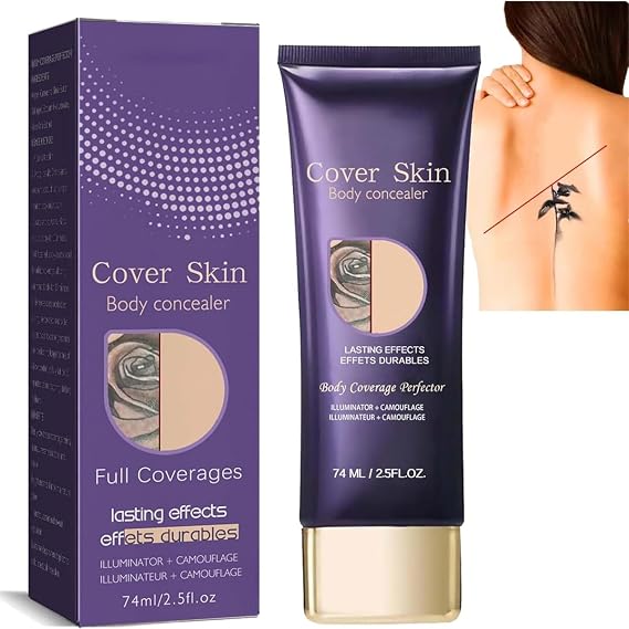Body Concealer Perfector,Waterproof Tattoo Cover Up and Leg Makeup for Veins Scars, and Dark-Spots with Full Coverage,Long Lasting& Sweatproof Body Concealer,Tattoo Cover Body Makeup (1 Pcs)