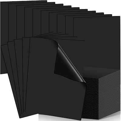 24 Pack Non Adhesive Magnetic Sheet 8.5 x 11 Inch Flexible Magnetic Tape Sheets for Crafts for Arts and Crafts Scrapbooking DIY Photograph, Easy to Organize and Cut