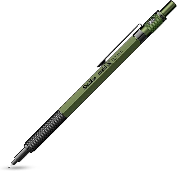 Scrikss Ofis Matri-X Versatil 0.7 mm Kalem, Silgili, Yeşil